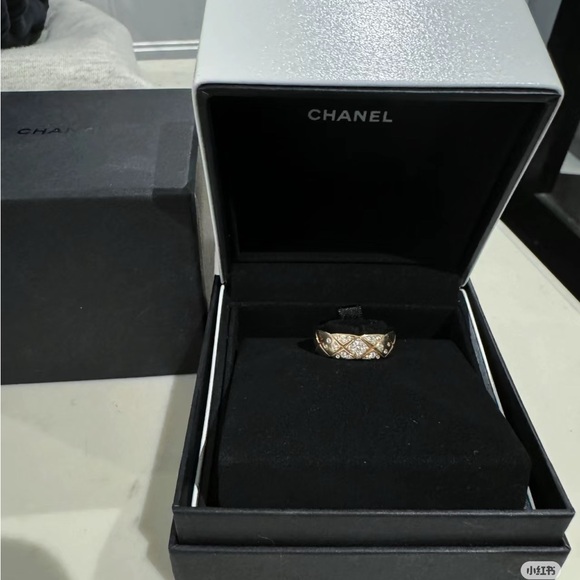 Chanel Co Co Crush rosegold with diamonds ring - Picture 1 of 3